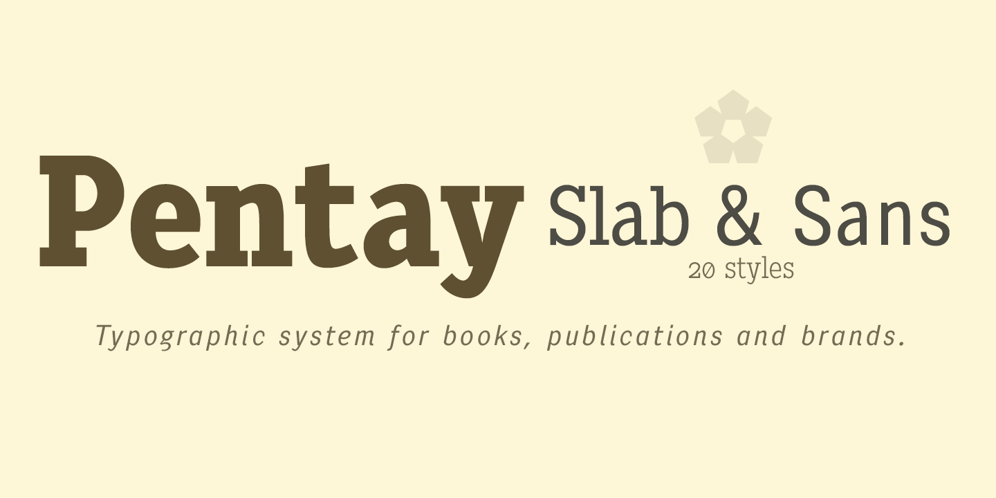 Pentay Slab Font